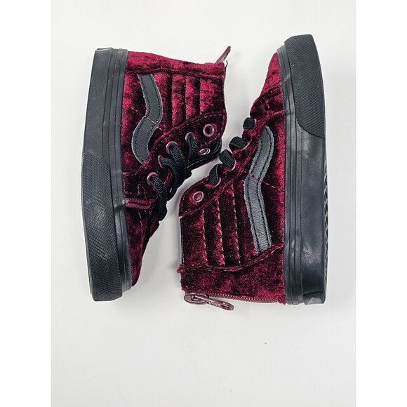 VANS TODDLERS VELVET SK8-HI ZIP Size 5 - Picture 3 of 7